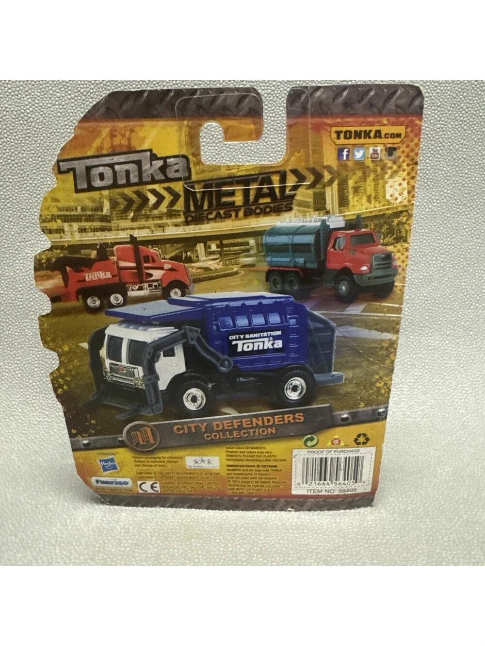 Tonka Metal Natural Gas Tanker Truck City Defenders 1:64 Blue 2014